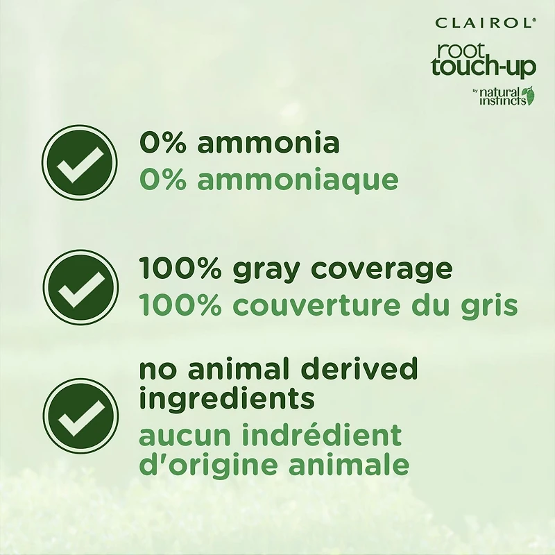 Coloration permanente Root Touch-Up by Natural Instincts Couverture Des Cheveux Gris À 100%