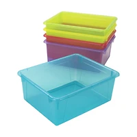 Storex - Plateau de rangement format lettre à teintes variées