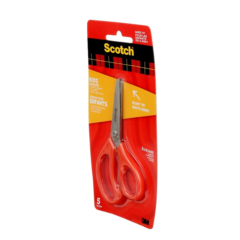 Ciseaux pour enfants doux au toucher à bouts arrondis Scotch®, 1442B 5 po, 1/Paquet