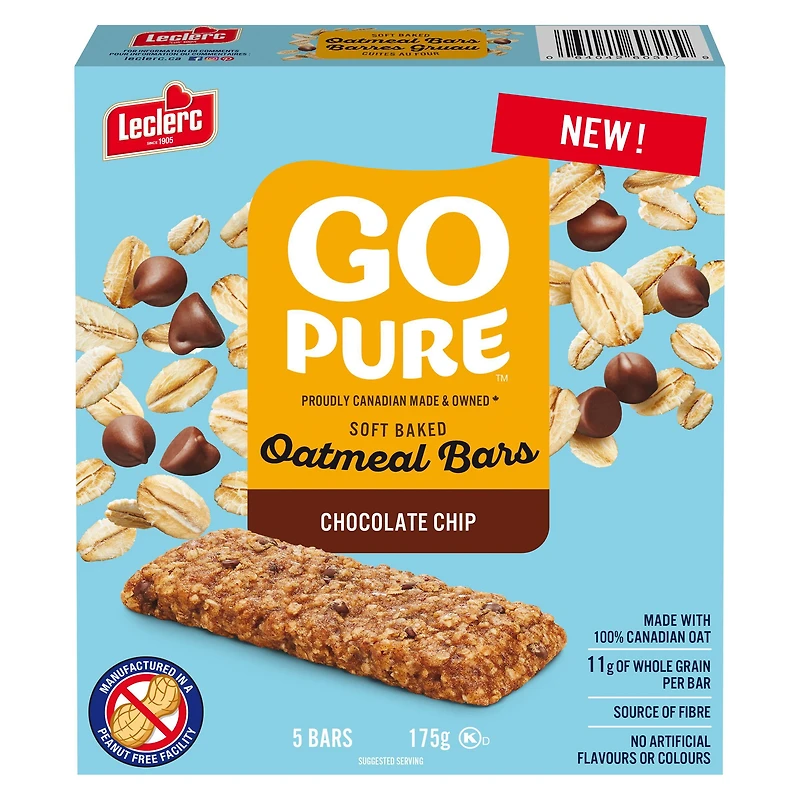 Barre Gruau Cuites Brisures Chocolat Go Pure 5 barres / 175g