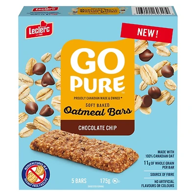Barre Gruau Cuites Brisures Chocolat Go Pure 5 barres / 175g