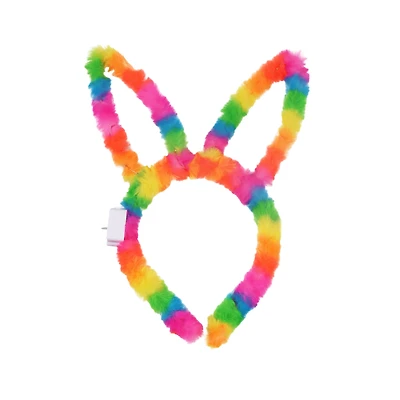 Way to Celebrate! Light-up Bunny Headband, Easter, Novelty, Multicolour