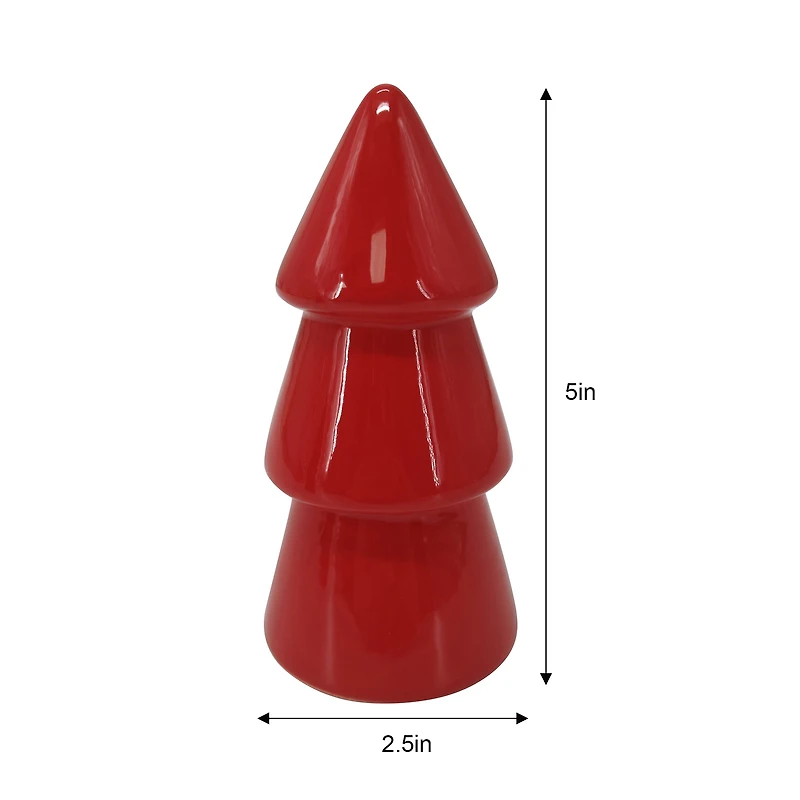 Holiday Time Glad Tiding Red Tree Decor