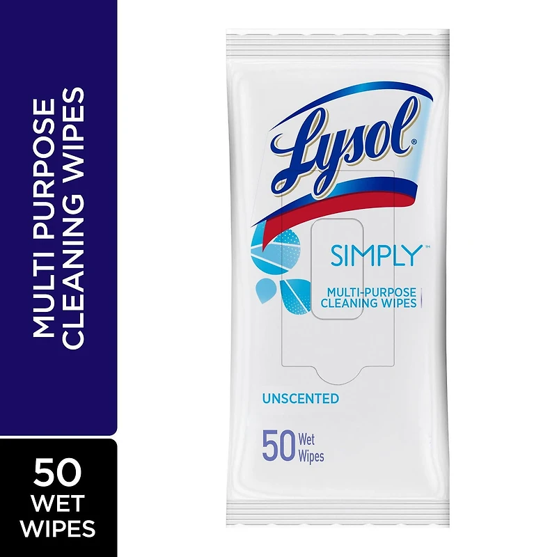 LYSOL® WIPES Flat Pack - SIMPLY™ Lightly Scented, 50 ct, 50ct