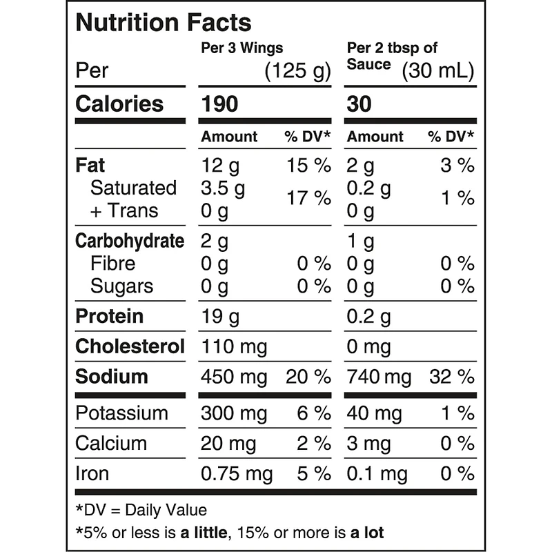 Deli Express Buffalo Chicken Wings, 505 g