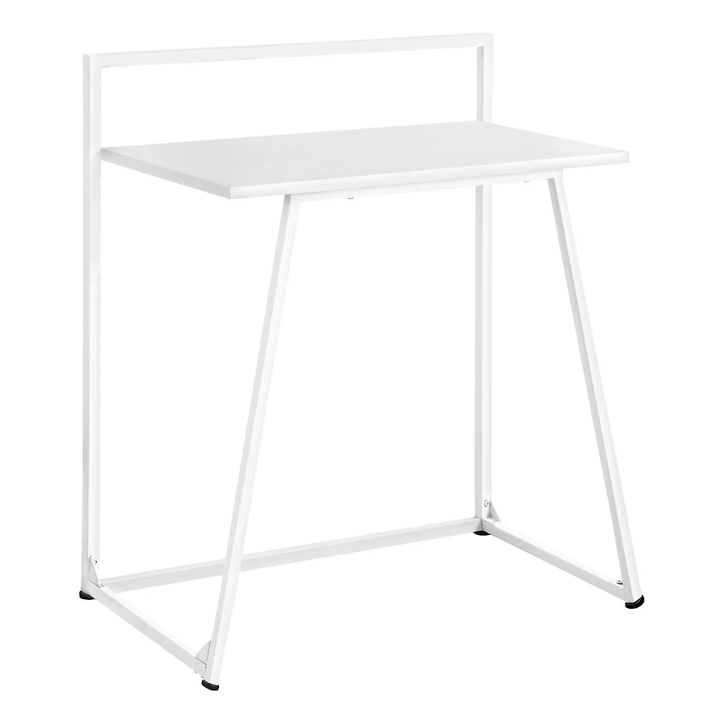Monarch Specialties Computer Desk, Home Office, Laptop, 30"l, Work, Metal, Laminate, White, Contemporary, Modern