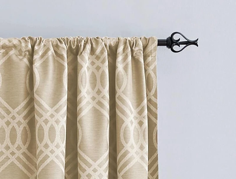 Eclipse Zana Trellis 63" Blackout Rod Pocket Window Panel