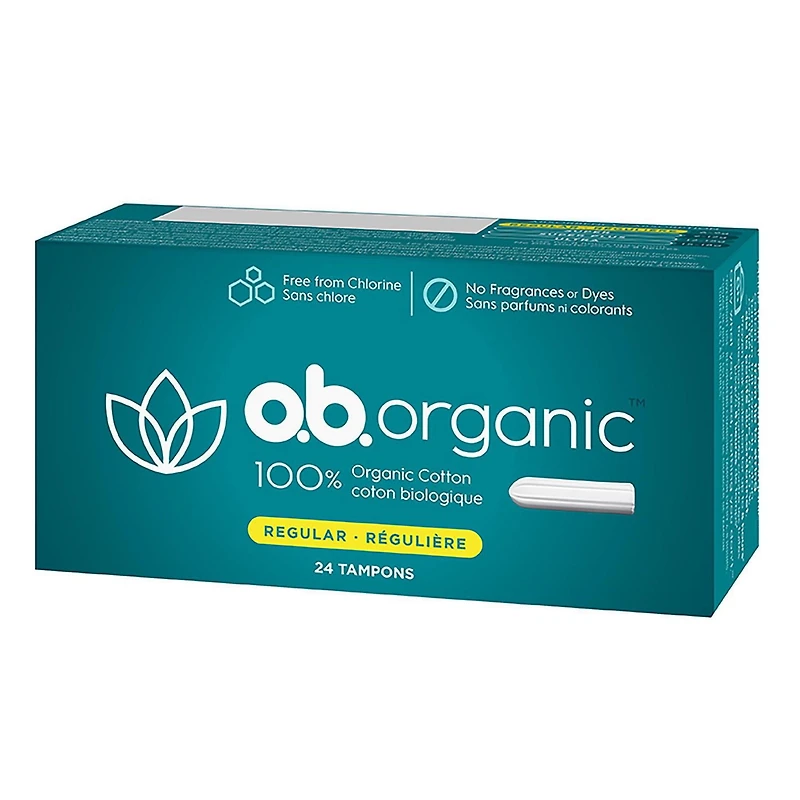 Tampons biologiques à absorptivité régulière sans applicateur