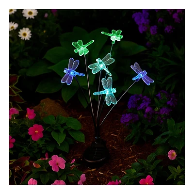 Lumière sur piquet en forme d’insecte à DEL solaire Mainstays – multicolore