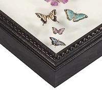 Set of Two Framed Under Glass Butterflies 8x10 - FRENCH NO BRAND IMPORT EX 2PK FRAMED BUTTERFLY