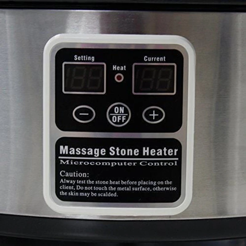 Master Massage Hot Stone Chauffe-eau grand 6 Litres pour le traitement thermique – Simple d'utilisation unité de contrôle numérique et affichage de la température avec louche