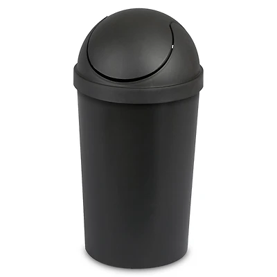 Poubelle avec couvercle basculant Sterilite de 11,4 L en noir 11,4 L
