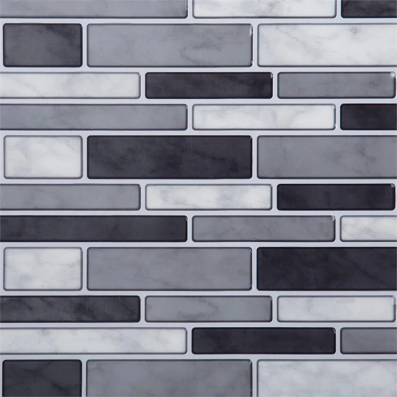 Truu Design Self-Adhesive Slim Subway Peel and Stick Backsplash Wall Tiles