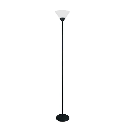 Simple Designs 1 Light Stick Torchiere Floor Lamp