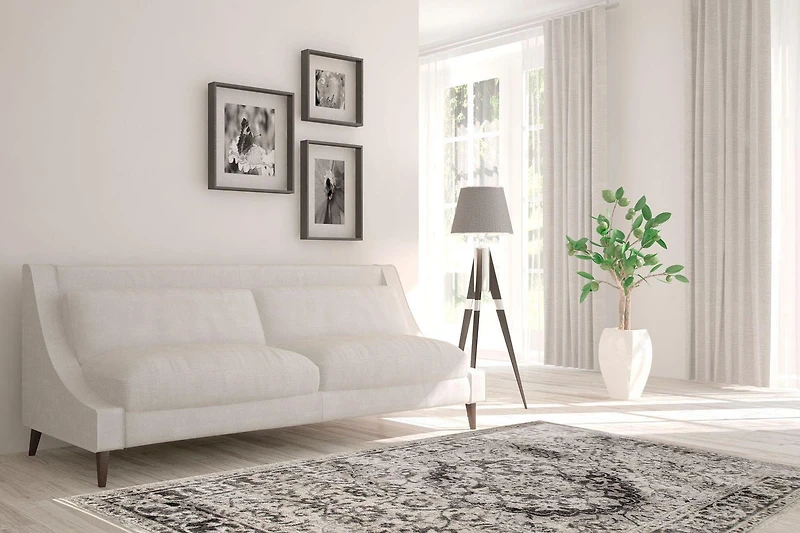Zunthus Tan and Brown Woven Area Rug