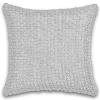 Fabstyles Chenille Basket Weave Polyester Cushion with Poly-Insert Decorative Accent Cushion for Sofa Couch Bedroom Living Room18 X 18 with Zipper