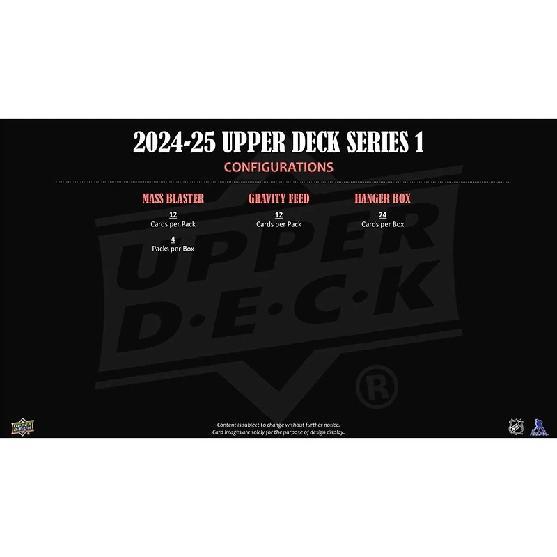 2024-25 Upper Deck Series 1 Hockey Cards (Tin)