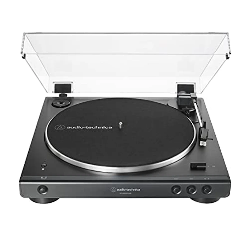 Audio-Technica AT-LP60XBT-USB-BK Fully Automatic Wireless Belt-Drive USB and Analog Turntable – Black