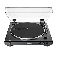 Audio-Technica AT-LP60XBT-USB-BK Fully Automatic Wireless Belt-Drive USB and Analog Turntable – Black