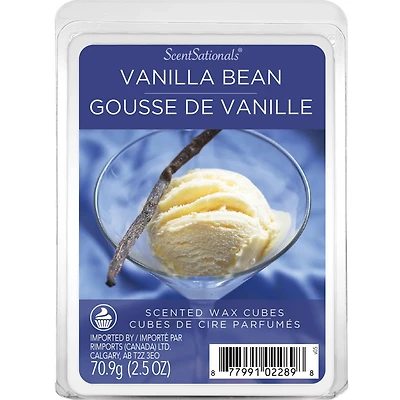 Cubes de cire parfumée ScentSationals - Gousse de vanille 2,5 fois (70,9 g)