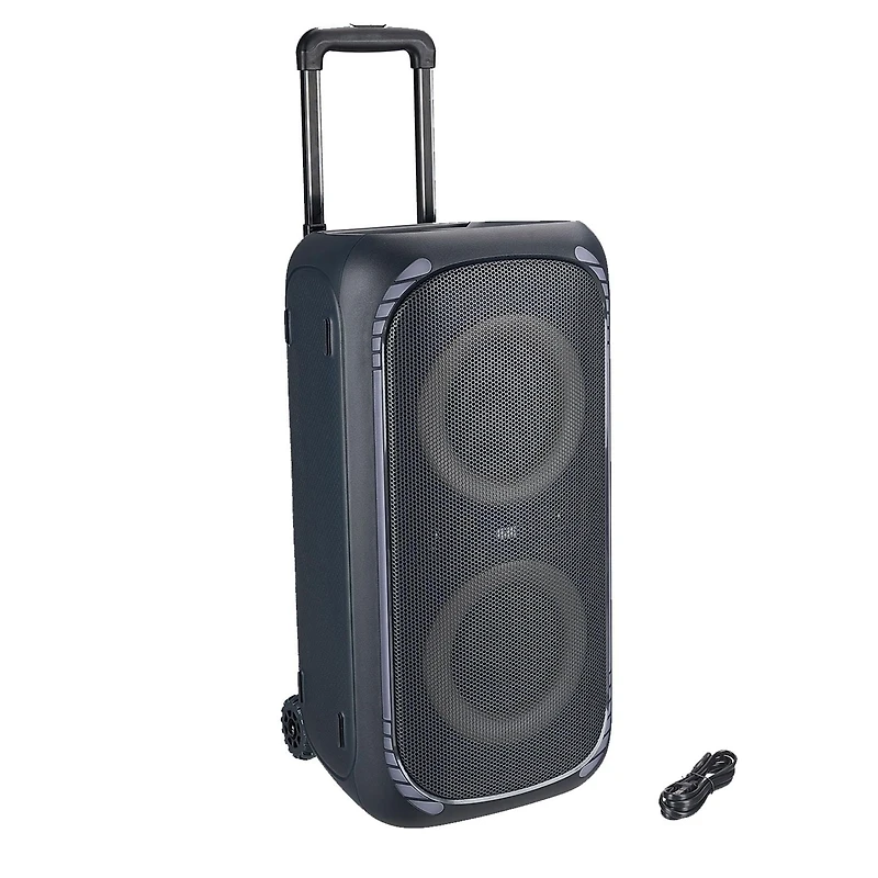 Haut-parleur de fête sans fil Bluetooth avec éclairage multicolore à DEL onn. 12 Heures de lecture