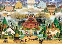 Buffalo Games - Le puzzle Charles Wysocki - Melodrama in the Mist - en 300 pièces