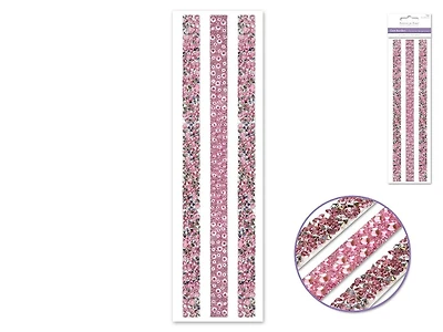 bordures de gemmes en Rose x3