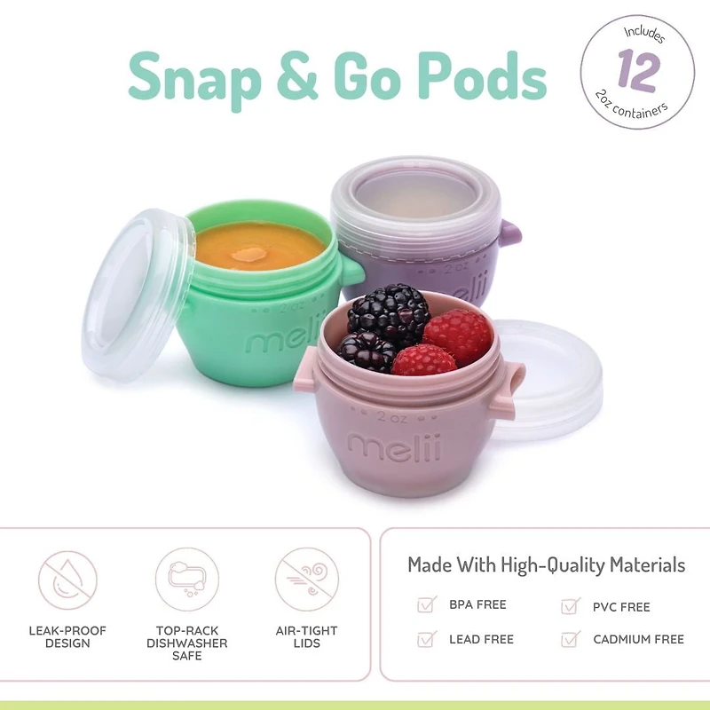 Snap & Go Pods (2oz) - 12 piece set