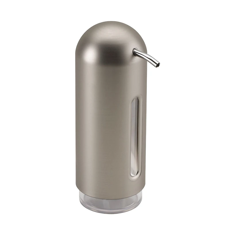 Umbra Penguin Soap Pump. Pompe À Savon Penguin.  Distributeur De Savon De Cuisine Ou Salle De Bain. Coloris Nickel Brossé.