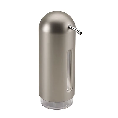 Umbra Penguin Soap Pump. Pompe À Savon Penguin.  Distributeur De Savon De Cuisine Ou Salle De Bain. Coloris Nickel Brossé.