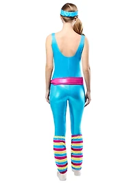 Costume de Luxe Barbie Exercice Classique des Années 80 pour Adultes par Rubies, Femme