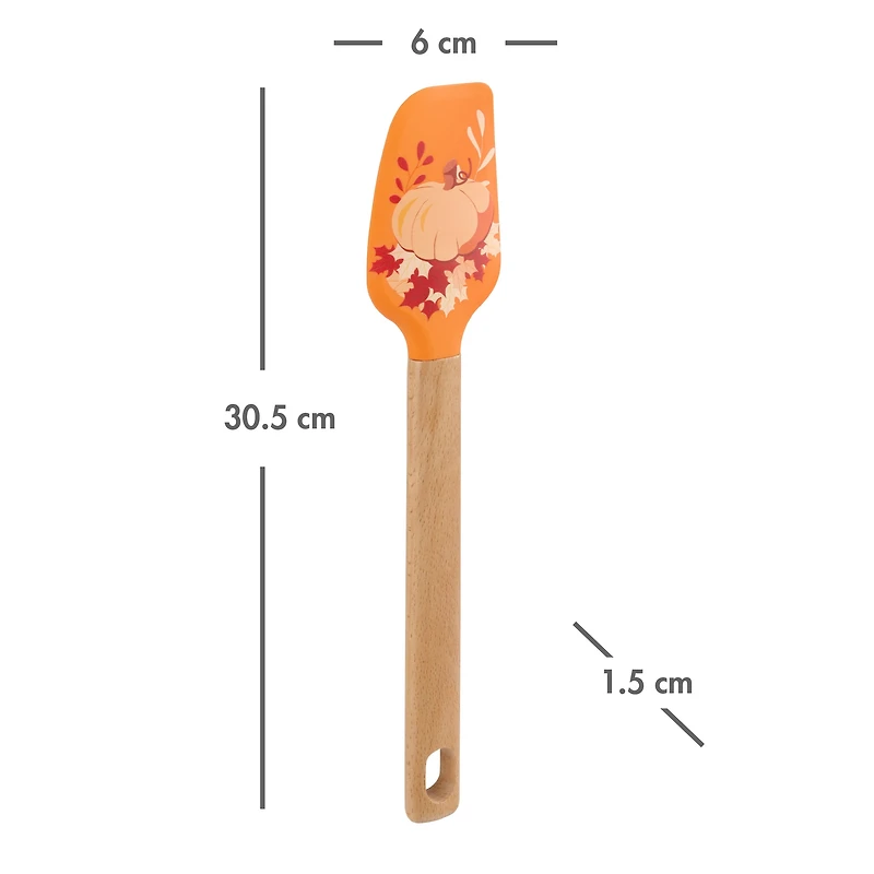 Way-to-Celebrate 12" Silicone Spatula, Orange Pumpkin, WAY-TO-CEL PL SILICONE SPATULA