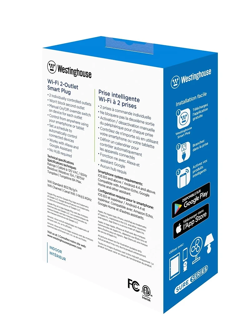 Prise intelligente WiFi Westinghouse