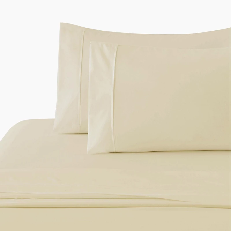 Literie Marina Decoration, 600 fils/cm², ultra douce, à poches profondes, en coton percale à fibres longues, toutes saisons