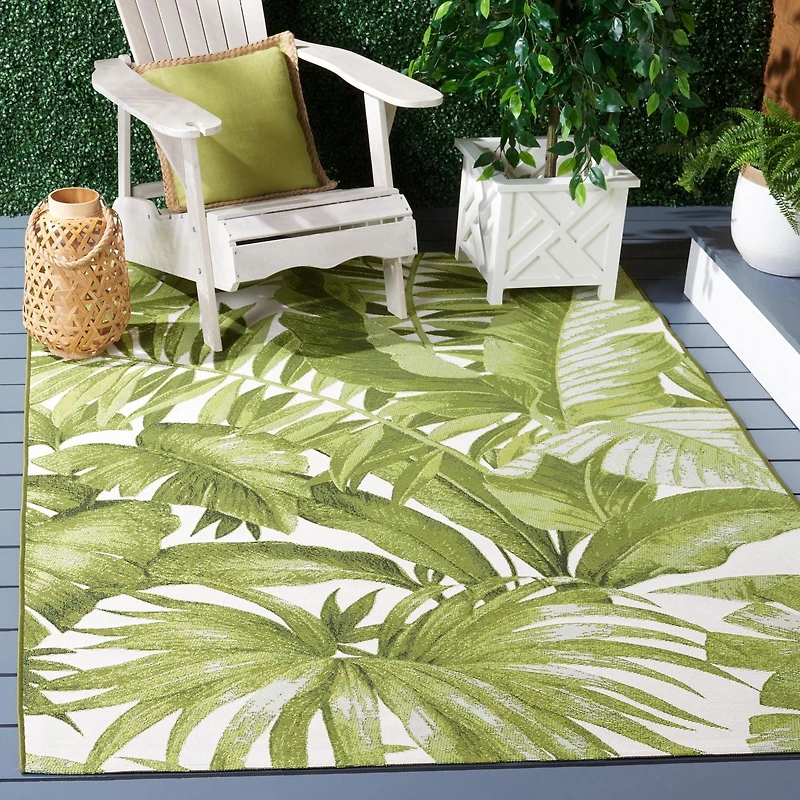 SAFAVIEH Barbados Igor Botanical Indoor/Outdoor Area Rug