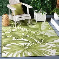SAFAVIEH Barbados Igor Botanical Indoor/Outdoor Area Rug