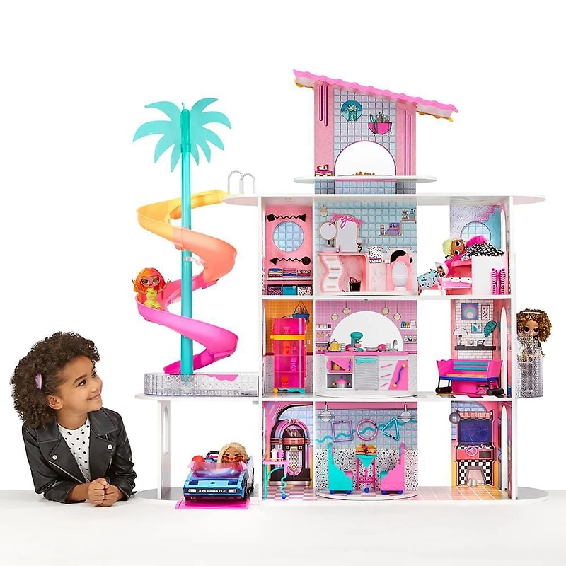 LOL Surprise OMG House of Surprises – New Real Wood Doll House with 85+ Surprises | 4 Stories, 10 Rooms