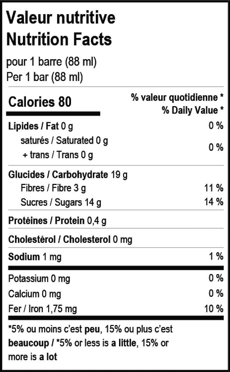Barre Sorbet Bio Framboise Solo Fruit