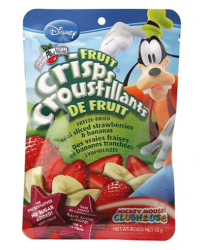 Disney Brothers All Natural Fruit Crisps, Strawberry Banana