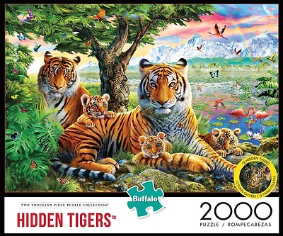 Buffalo Games Le puzzle Hidden Tigers en 2000 pièces