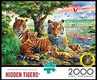 Buffalo Games Le puzzle Hidden Tigers en 2000 pièces