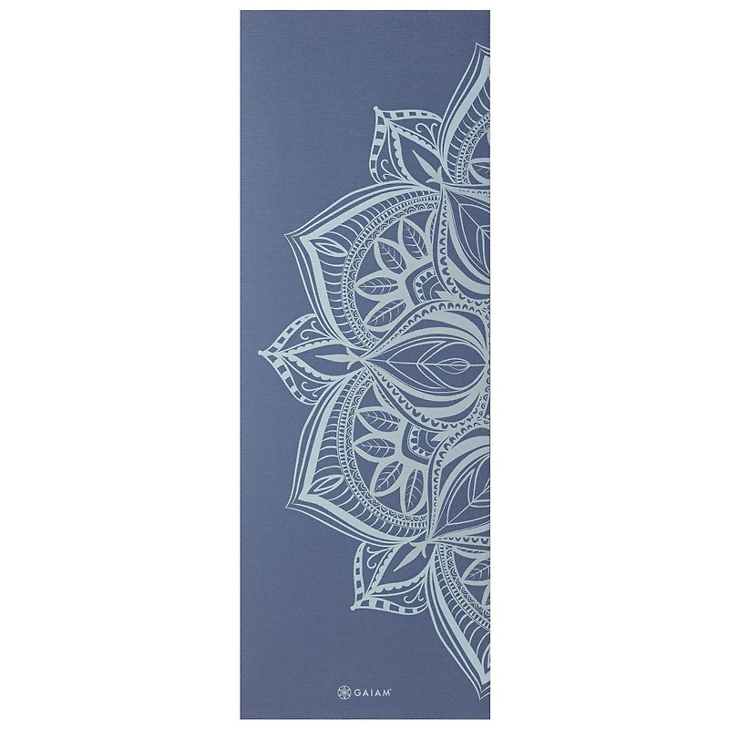 Gaiam 5mm Premium Printed Point Yoga Mat - High Tide Point