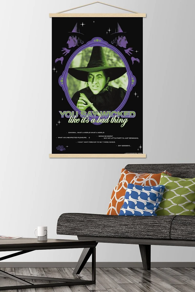 The Wizard Of Oz - You Say Wicked Wall Poster, 22.375" x 34" Framed