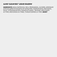 Ombre à paupières liquide Gleam Big™, couleur scintillante pour les yeux, ombre à paupières hypoallergénique, maquillage pour les yeux végane, tenue toute la journée, nuance 500 Occupée et bronzée