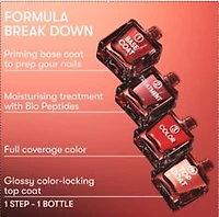 Nails Inc It's Topless Renee 1 Step Gel Manicure Nail Polish, 1 Step Gel Manicure Nail Polish
