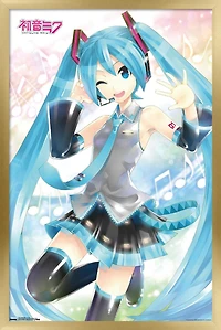Hatsune Miku - Waving Wall Poster, 22.375" x 34"