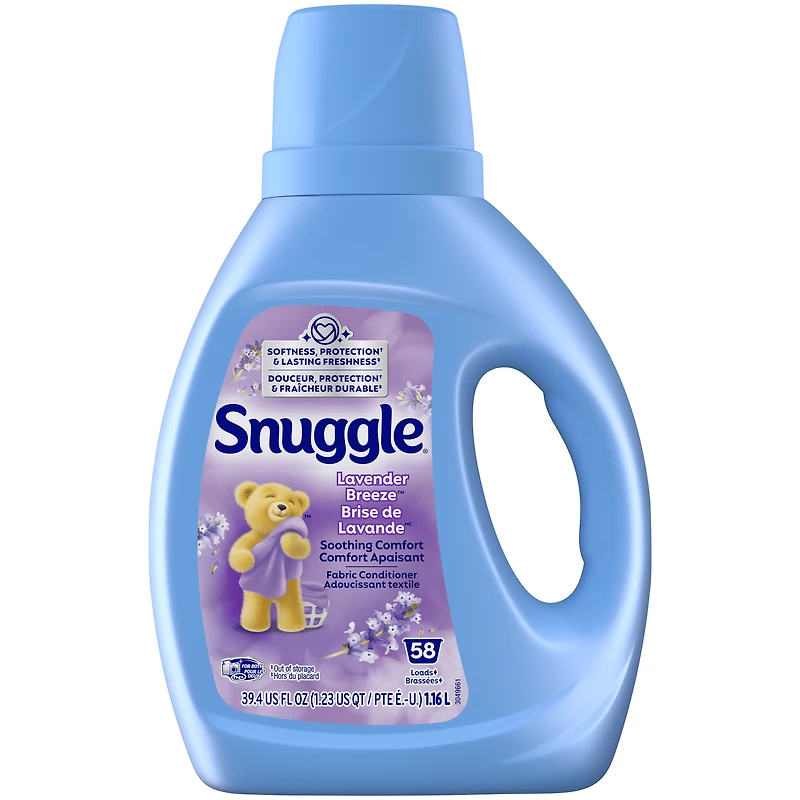 Snuggle Lavender Breeze Soothing Comfort Liquid Fabric Conditioner, 1.16Litres, 58 Wash Loads, 1 bottle 58 wash loads
