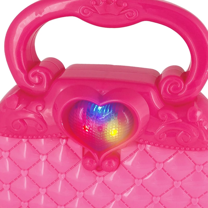 Kid Connection My First Purse with Light 6 Piece Pretend Playset for Ages 3+, 6pcs Set