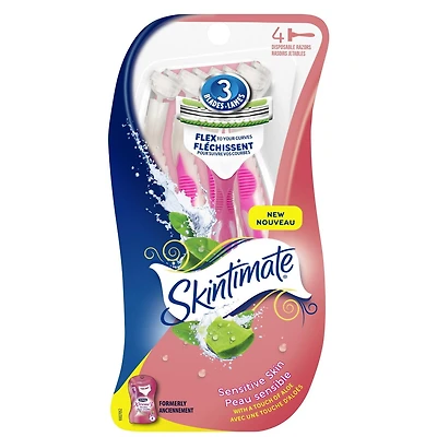 Skintimate Sensitive 3 Blade Disposable Razor for Women