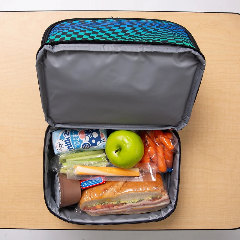 Boîte à lunch isolée à double compartiment pour enfants Jetstream